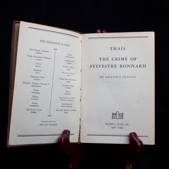 Thaïs & The Crime Of Sylvestre Bonnard By Anatole France | 1932 Leatherbound - Picture 2 of 8